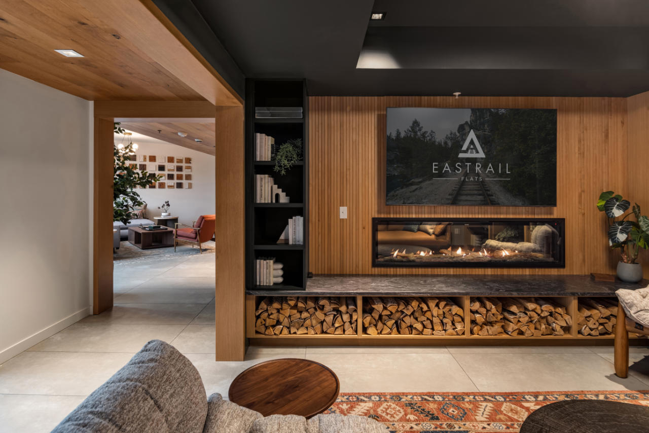 Eastrail Flats — lounge media wall