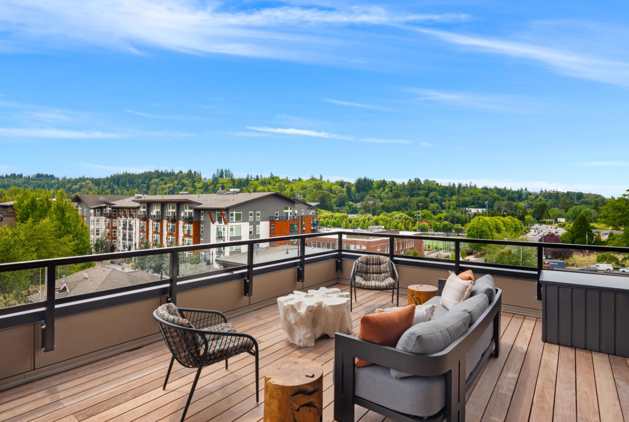 Eastrail Flats — rooftop looking southwest