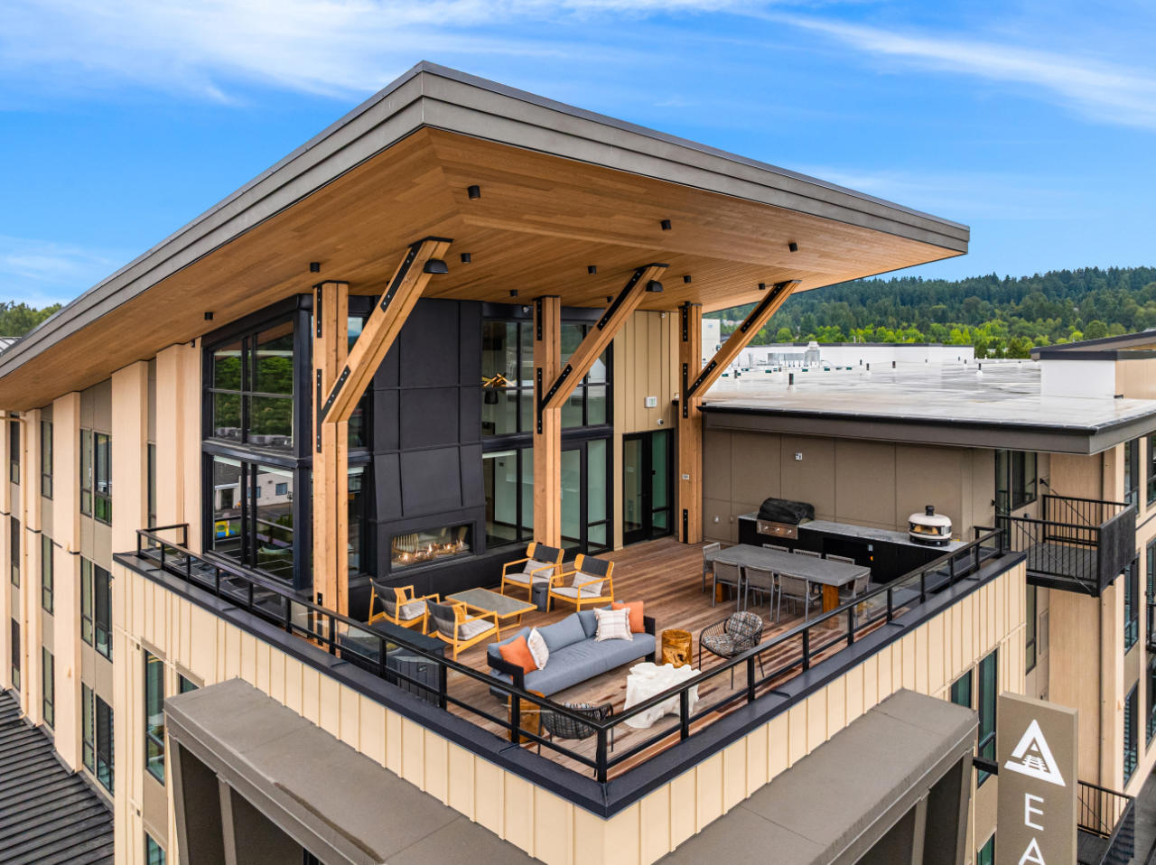 Eastrail Flats — rooftop deck